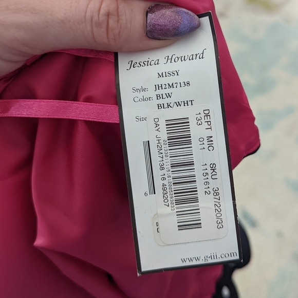 Jessica Howard 50's Style Polka Dot Dress Size 16 - Picture 9 of 13